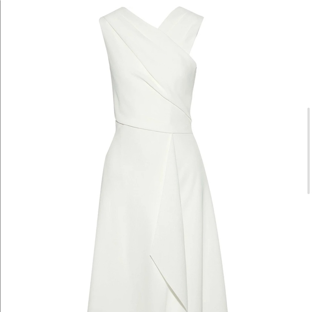 IRIS&INK DRAPED MIDI DRESS